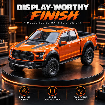 🛻 DIY Off-Road Pickup Truck Model Kit - Orange Mechanical Assembly 🏆