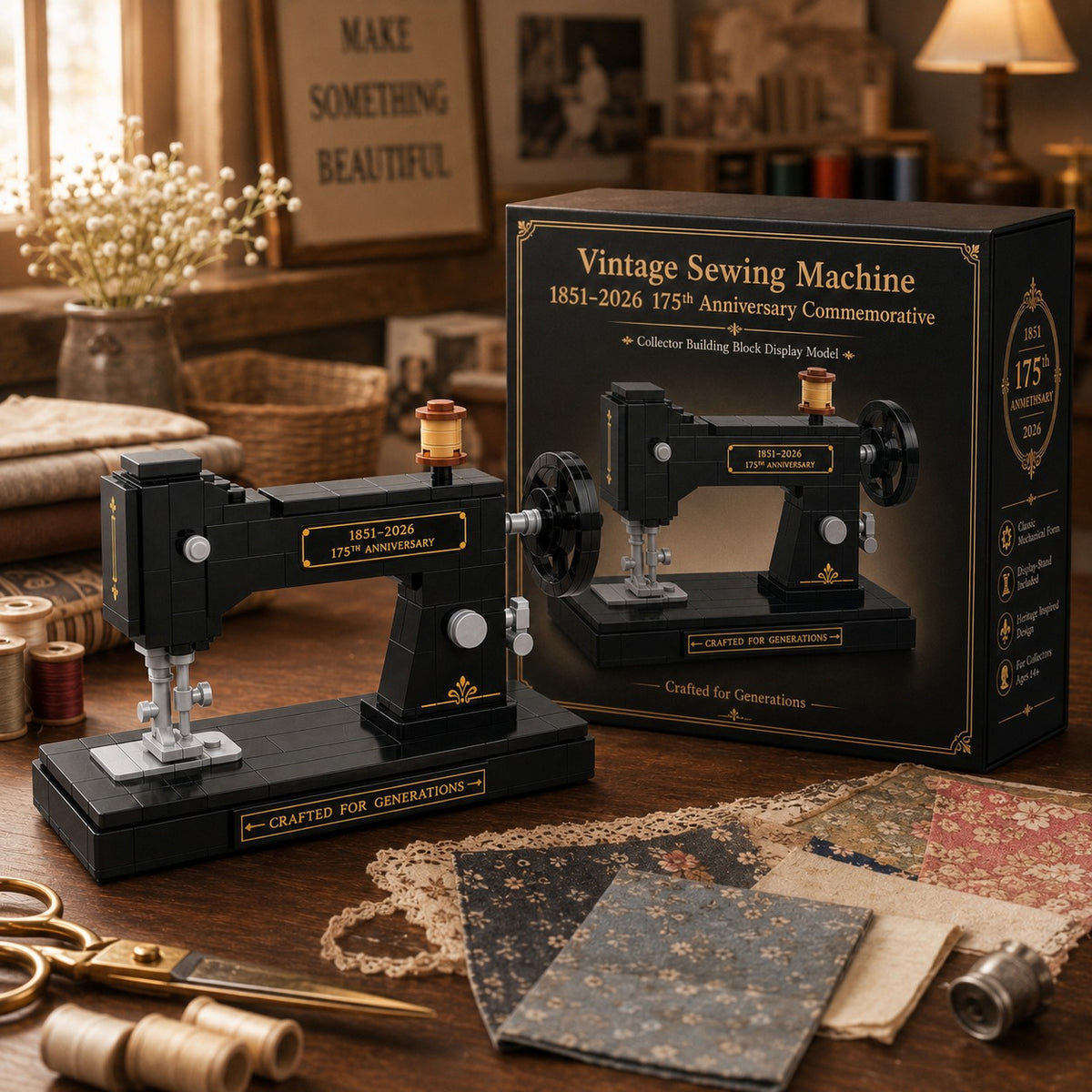 🧵Sewing Machine Brick Building Set 175th Anniversary Collector Edition