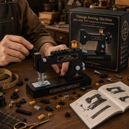 🧵Sewing Machine Brick Building Set 175th Anniversary Collector Edition