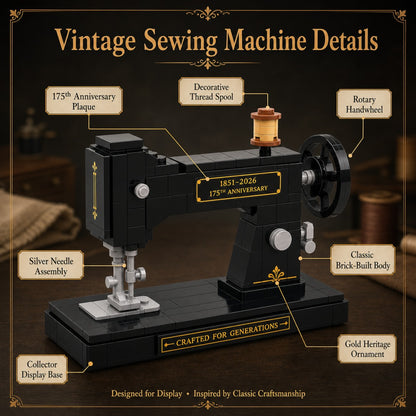 🧵Sewing Machine Brick Building Set 175th Anniversary Collector Edition