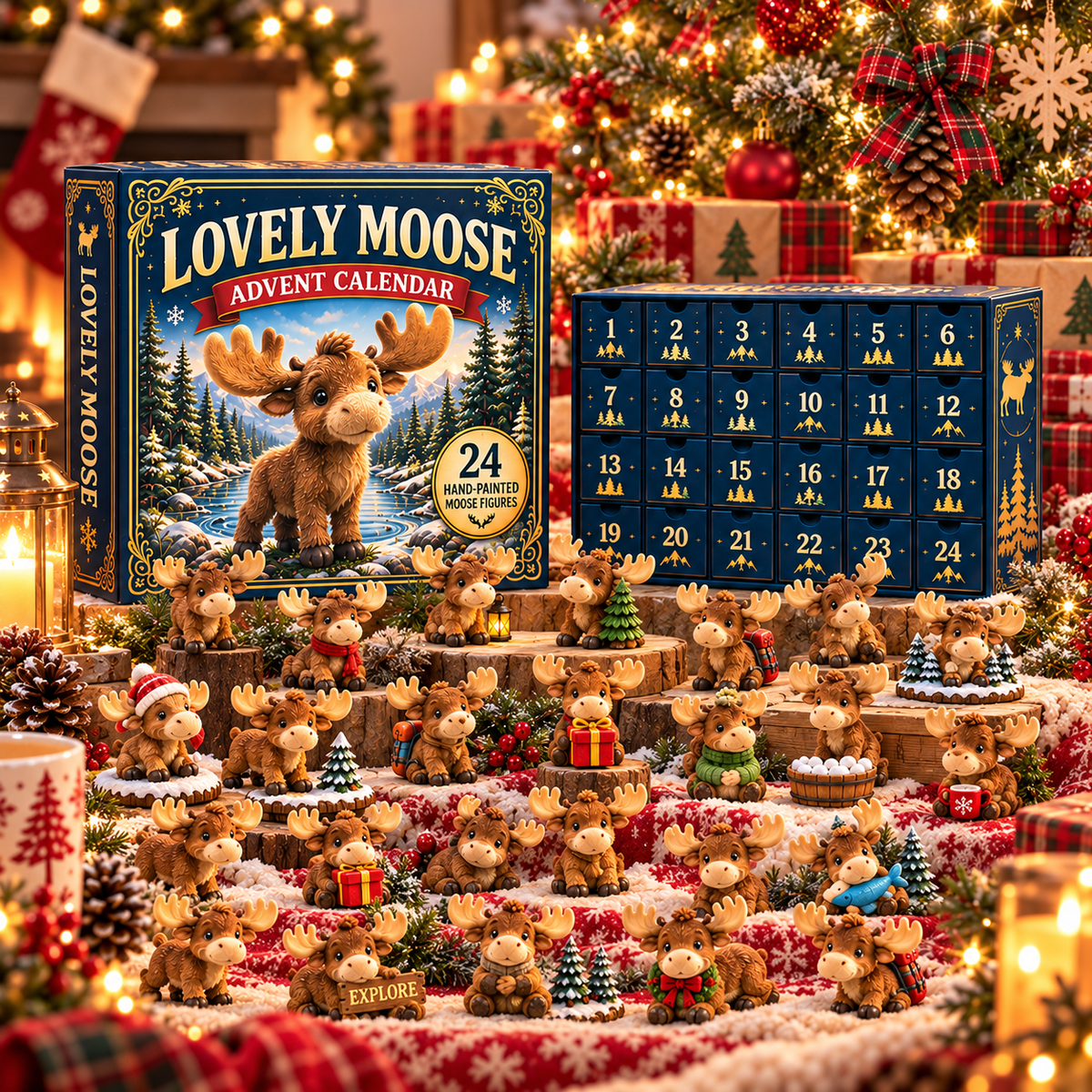 Lovely Moose Advent Calendar 🎄 24 Days of Adorable Woodland Surprises
