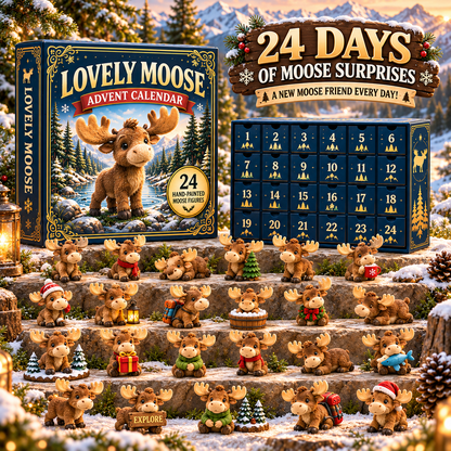 Lovely Moose Advent Calendar 🎄 24 Days of Adorable Woodland Surprises