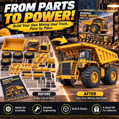 🚜 Mining Haul Truck Model Kit ⚙️ Build Your Own Heavy-Duty Mining Truck