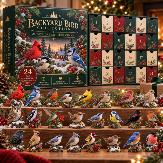 🐦 Backyard Bird Collection – 24 Days of Feathered Friends Advent Calendar 🎄 | Christmas Gift for Bird Lovers