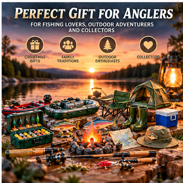 🎣 Miniature Fishing Collection – 24 Days of Fishing Surprises Advent Calendar 🎄 | Christmas Gift for Fishing Lovers