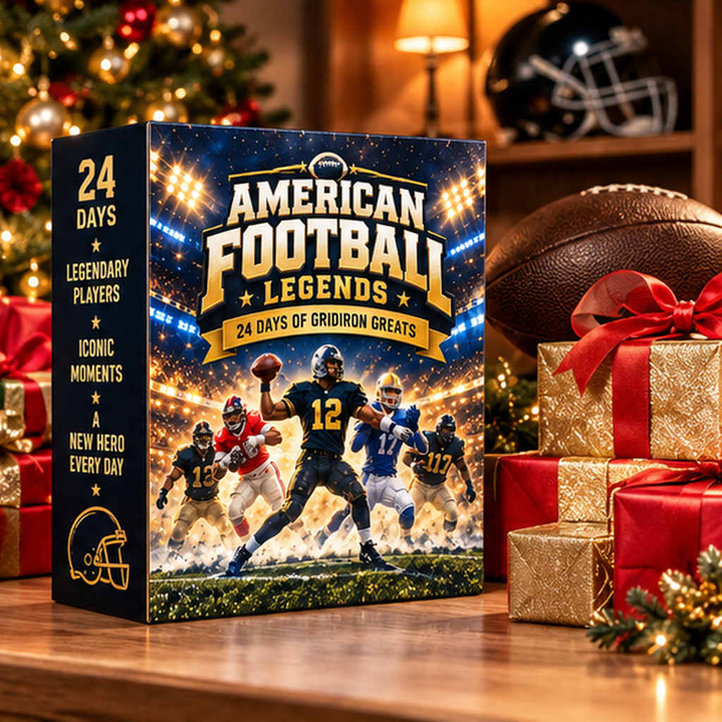 🏈 American Football Legends – 24 Days of Gridiron Greats Advent Calendar 🎄 | Football Collectibles & Christmas Gift