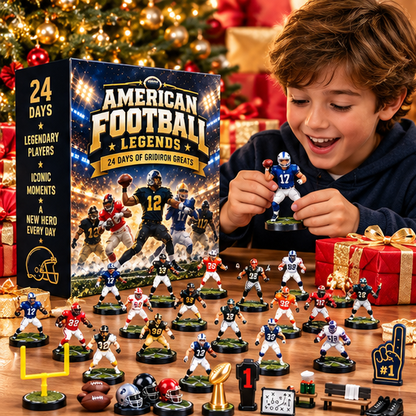 🏈 American Football Legends – 24 Days of Gridiron Greats Advent Calendar 🎄 | Football Collectibles & Christmas Gift