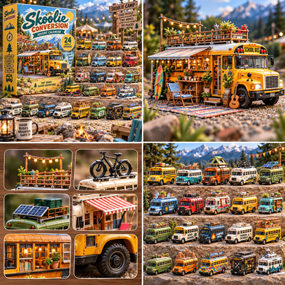 🚌🎄Skoolie Conversion 24 Days Festive Countdown Advent Calendar 2026
