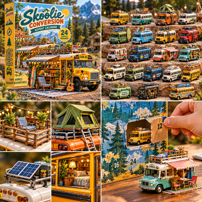 🚌🎄Skoolie Conversion 24 Days Festive Countdown Advent Calendar 2026