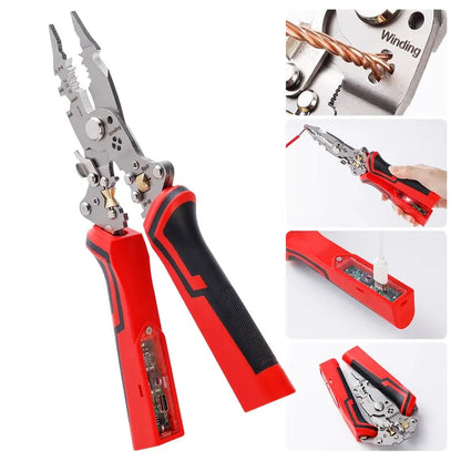 16-in-1 Wire Stripper Pliers with Voltage Tester