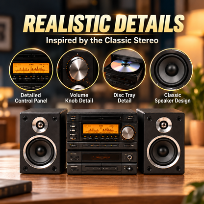 🎵📻 Pocket-Sized Hi-Fi | Retro Stereo Desktop Collectible