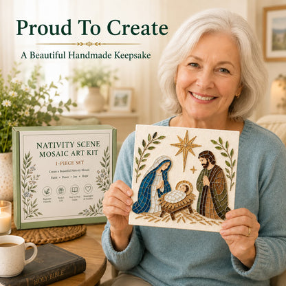 💥 LAST DAY 49% OFF - Nativity Sea Glass Art Kit – Beginner-Friendly ✨