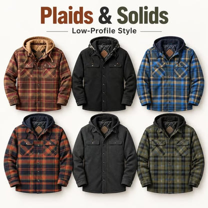 🔥❄️Mountain-Tested Warmth | Concealed Carry Hooded Flannel💥🔫(📦Buy 2 Free Shipping)