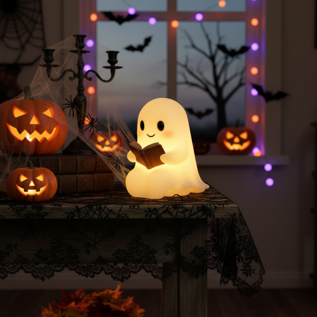 Cute Ghost Atmosphere Lamp - The Final Touch Your Halloween Room Is Missing