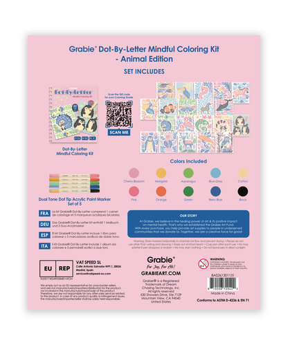 Dot-By-Letter Mindful Coloring Kit