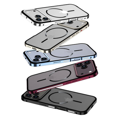 For iPhone 18 Pro Max Magnetic Metal Armor Case – Slim Premium Protection