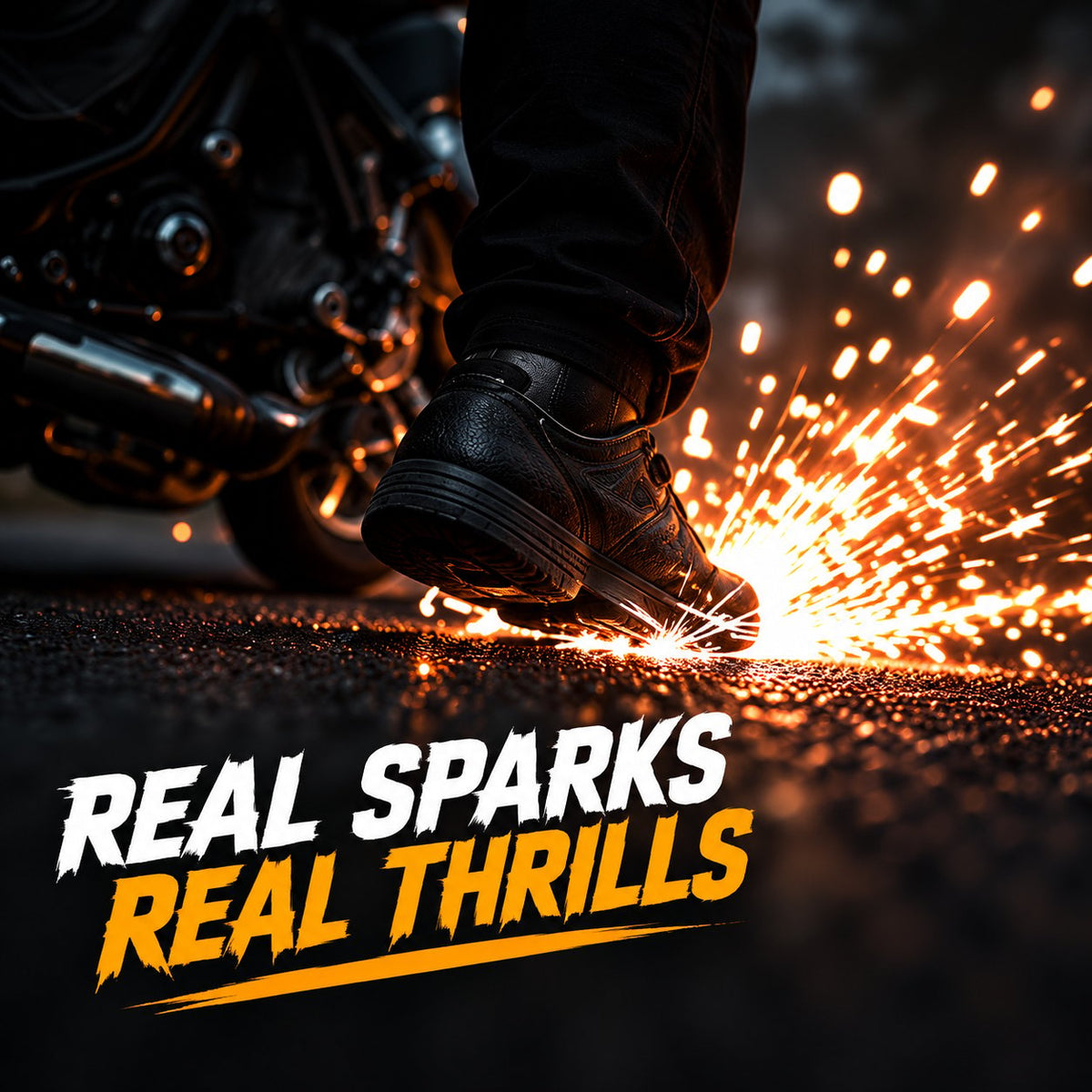 🔥 RoadFlare™ Motorcycle Spark Sliders-Turn Every Touchdown Into a Show.