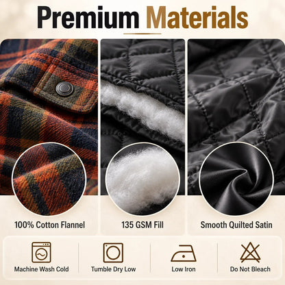 🔥❄️Mountain-Tested Warmth | Concealed Carry Hooded Flannel💥🔫(📦Buy 2 Free Shipping)