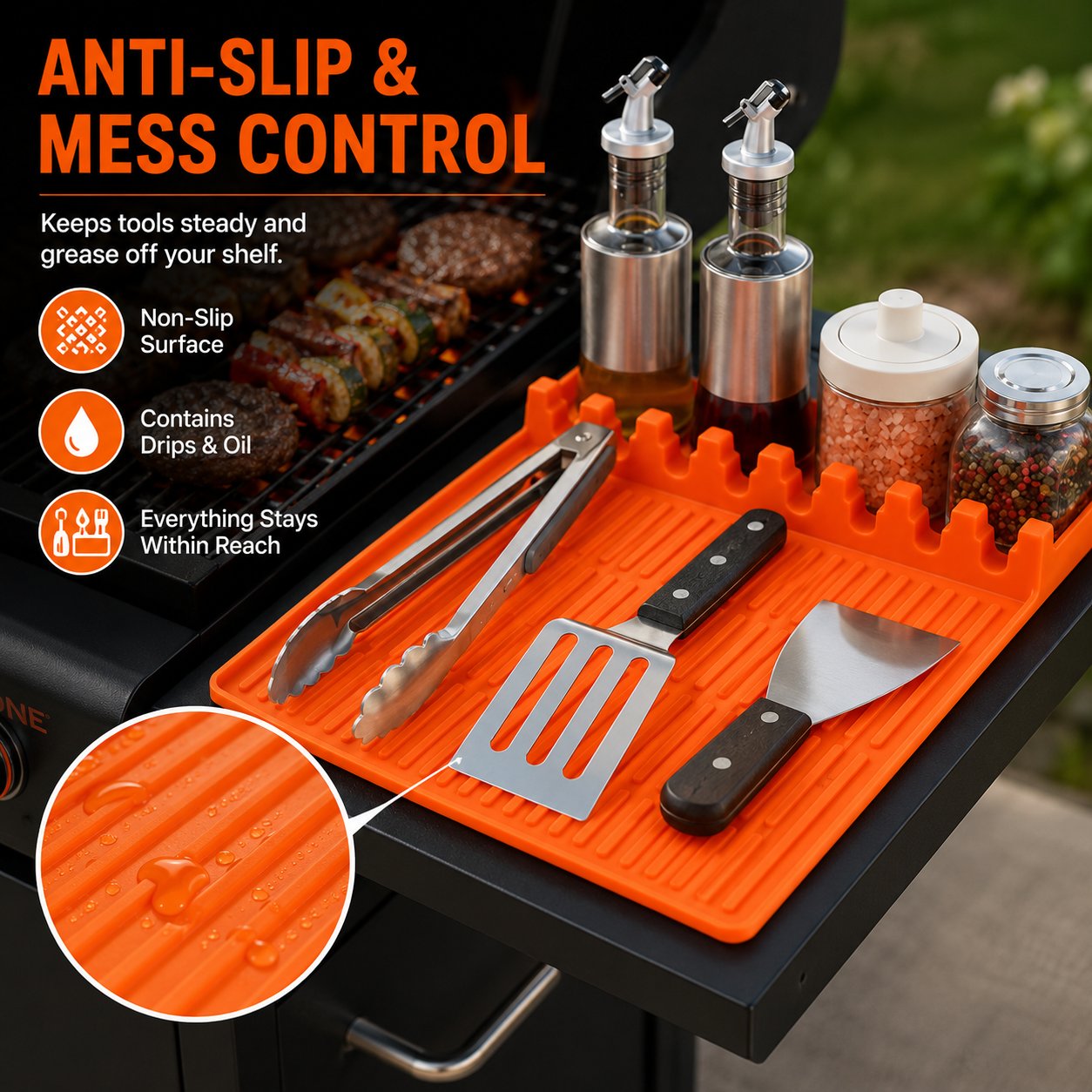Premium Silicone BBQ Spatula Tools Mat