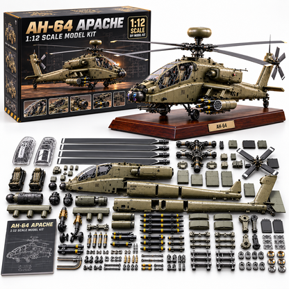 🔥LAST DAY 49% OFF🚁Attack Helicopter Model Kit – Build Your Own Military Aviation Legend