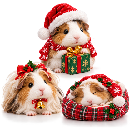 🎀Dear Wind, Stay Away From My Hair! 24 Days of Guinea Pig Hair Christmas Madness