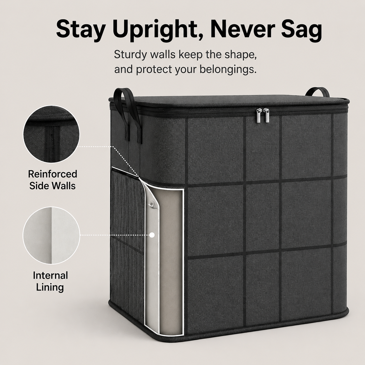 📦Large Foldable Clothes & Bedding Storage Bin