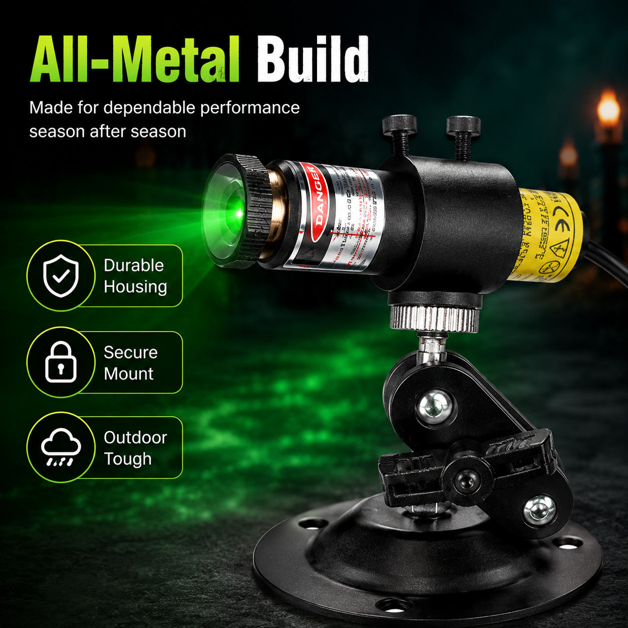 🎃Halloween Green Laser Fog Projector for Swamp Effect