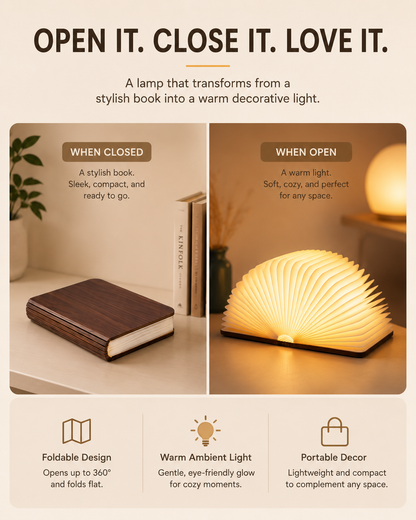 Creative LED reading light, eye-friendly, creates a comfortable atmosphere, a favorite among niche, high-end individuals.