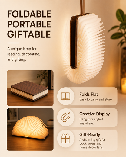 Creative LED reading light, eye-friendly, creates a comfortable atmosphere, a favorite among niche, high-end individuals.
