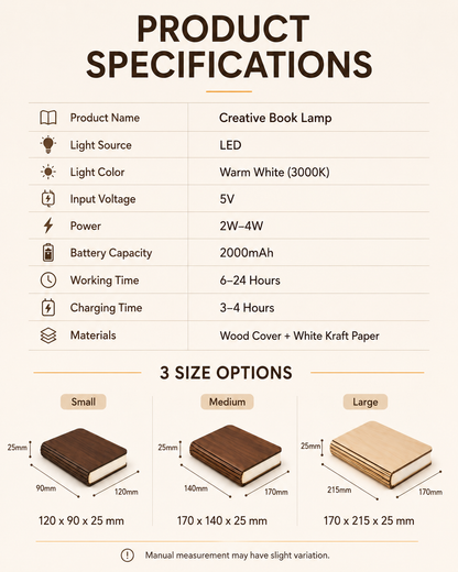 Creative LED reading light, eye-friendly, creates a comfortable atmosphere, a favorite among niche, high-end individuals.