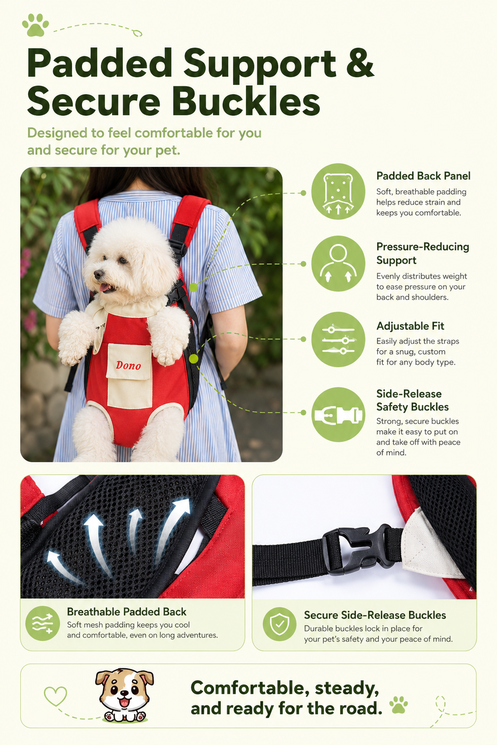 🔥Hands Free Pet Carrier Backpack for Easy Walks and Travel