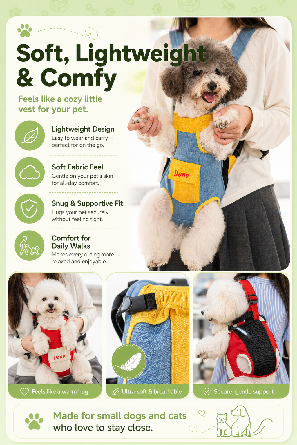 🔥Hands Free Pet Carrier Backpack for Easy Walks and Travel