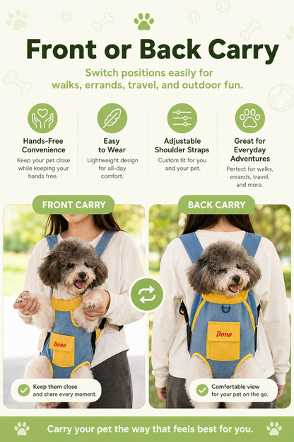 🔥Hands Free Pet Carrier Backpack for Easy Walks and Travel