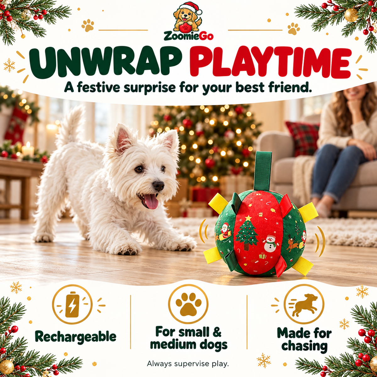 Rechargeable interactive Christmas dog ball image 4