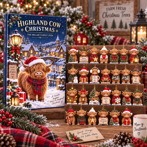 🎄🐮Highland Cow Advent Calendar 2026 24 Days