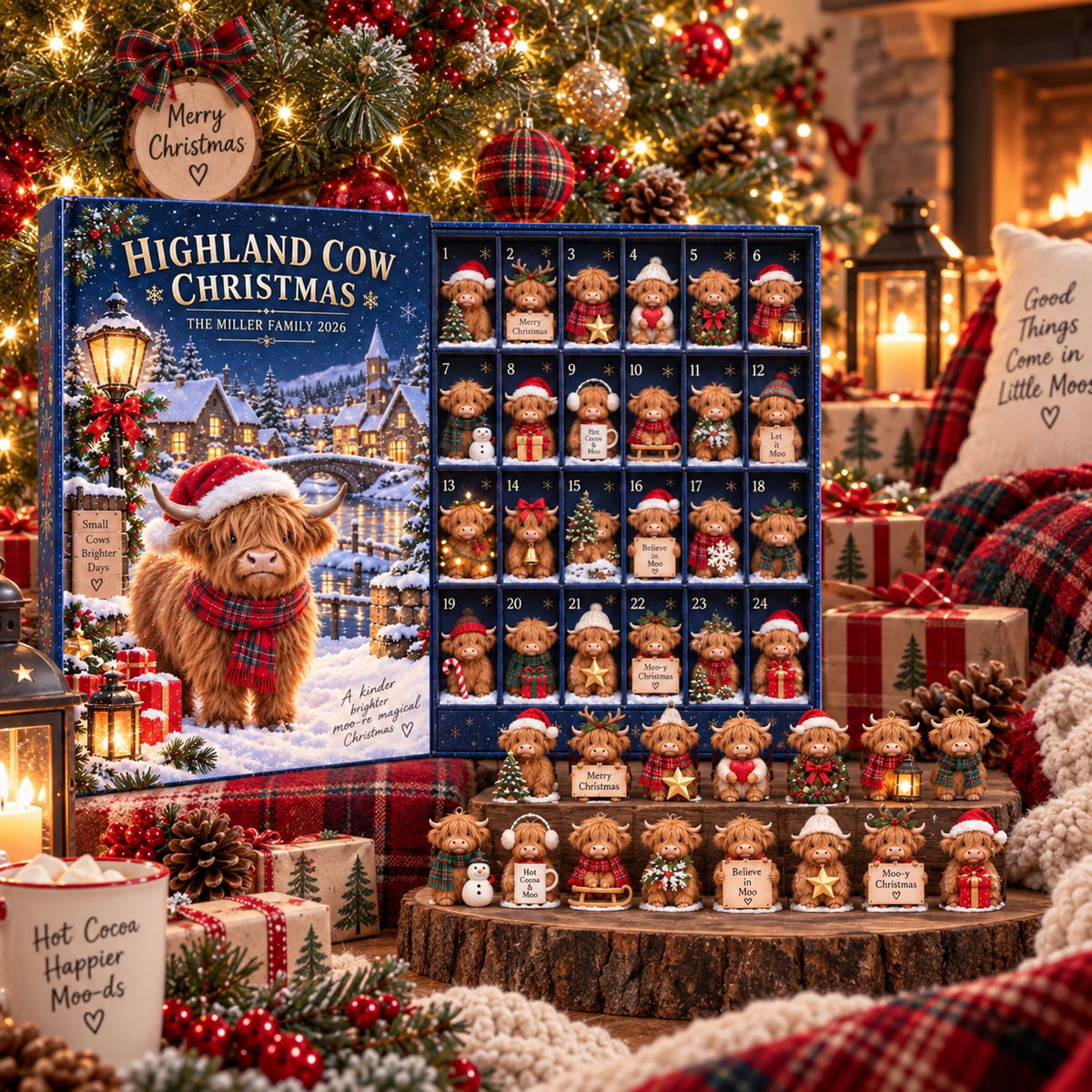 🎄🐮Highland Cow Advent Calendar 2026 24 Days