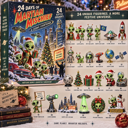 👽 Martian Mischief Advent Calendar – 24 Days of Cosmic Chaos 🚀🎄