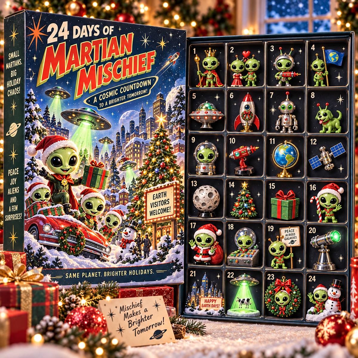 👽 Martian Mischief Advent Calendar – 24 Days of Cosmic Chaos 🚀🎄