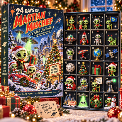 👽 Martian Mischief Advent Calendar – 24 Days of Cosmic Chaos 🚀🎄
