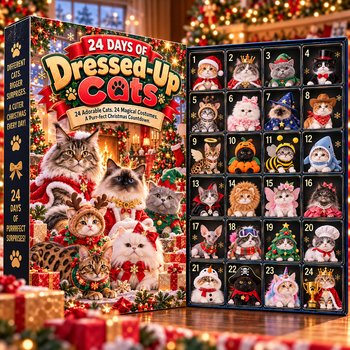 🐱24 Days of Dressed-Up Cats🎀