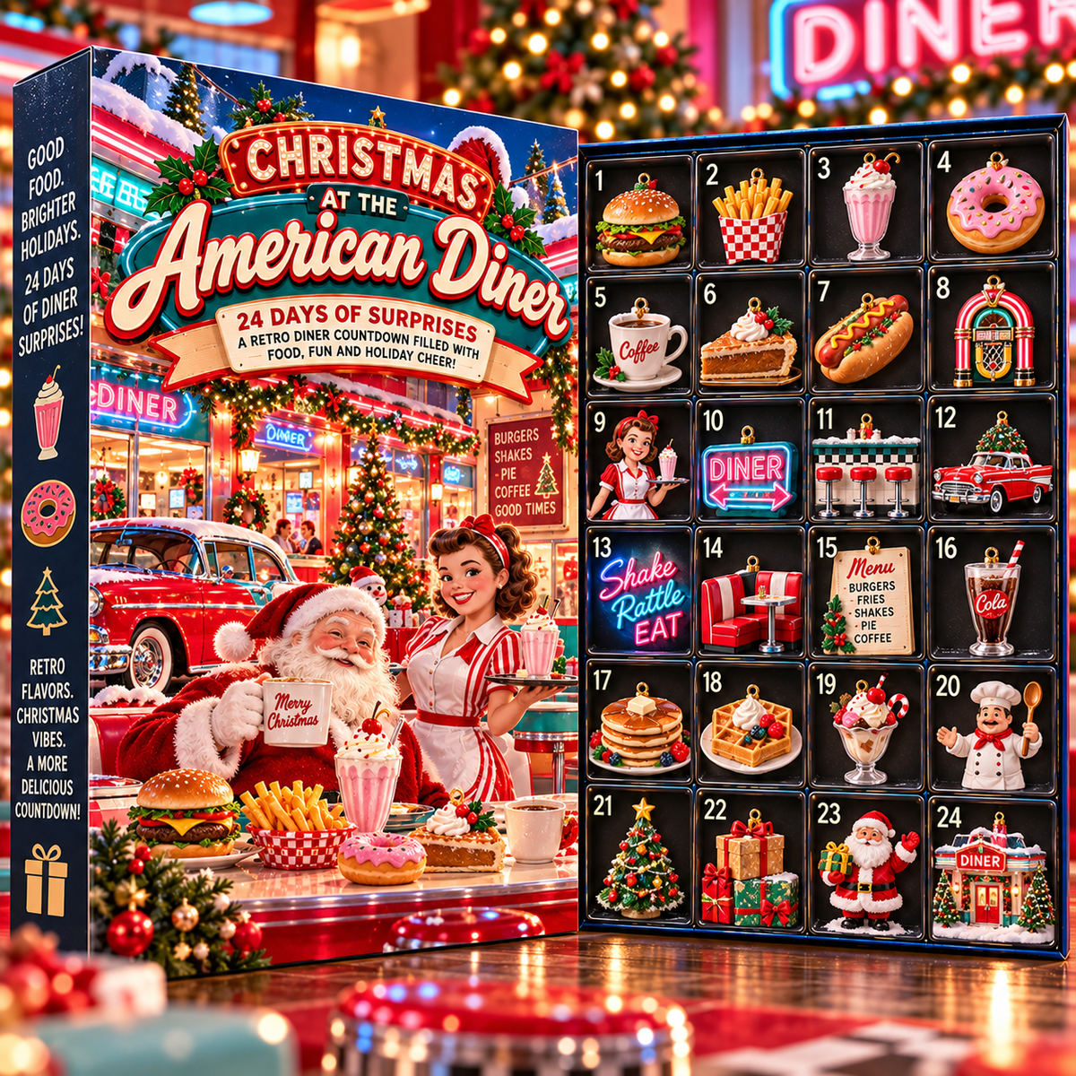 🍩 1950s American Diner Christmas