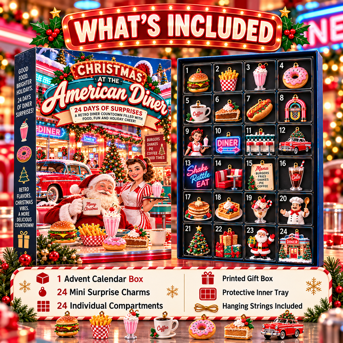 🍩 1950s American Diner Christmas