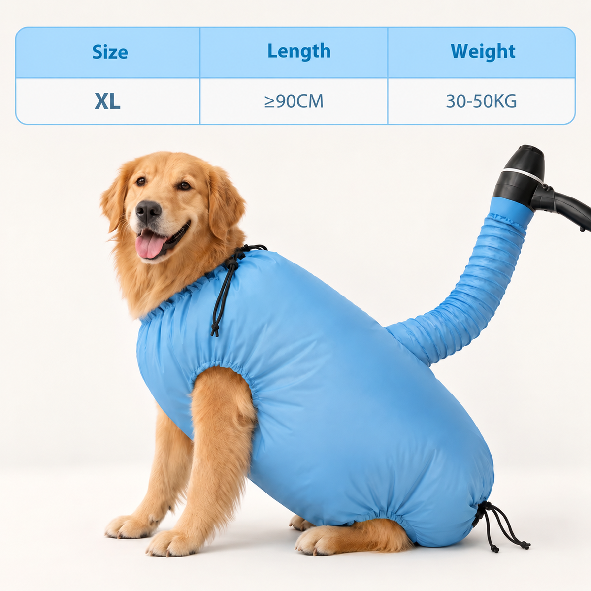 🐶🐱 Pet Drying Bag – Hands-Free Hair Dryer Wrap for Dogs & Cats 💨