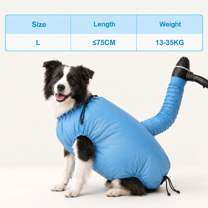 🐶🐱 Pet Drying Bag – Hands-Free Hair Dryer Wrap for Dogs & Cats 💨
