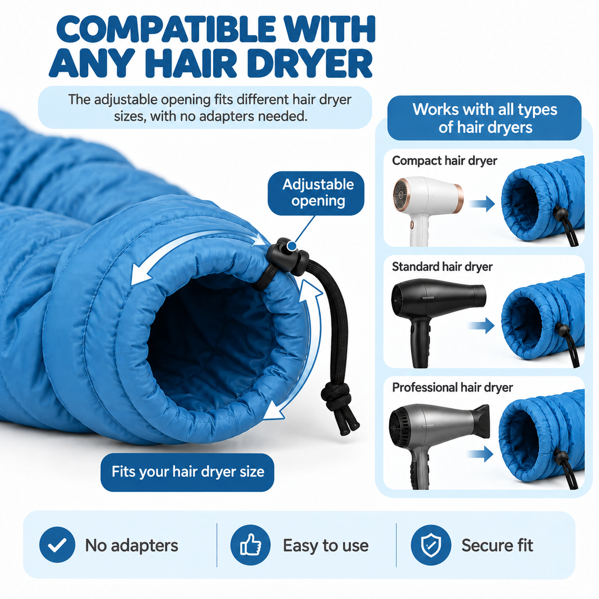 🐶🐱 Pet Drying Bag – Hands-Free Hair Dryer Wrap for Dogs & Cats 💨