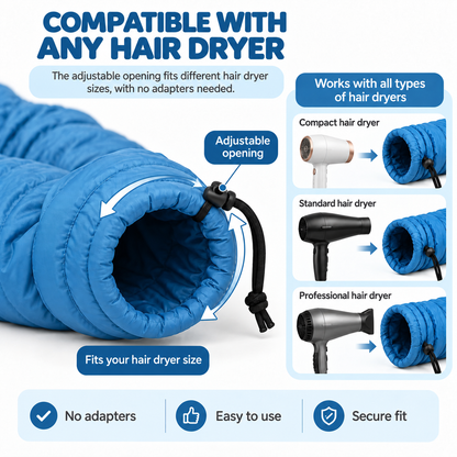 🐶🐱 Pet Drying Bag – Hands-Free Hair Dryer Wrap for Dogs & Cats 💨