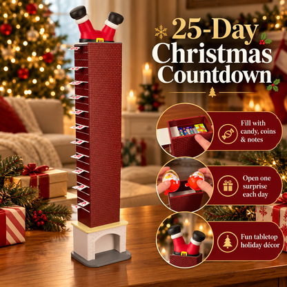 🎅 Christmas Chimney Advent Calendar – 25-Day Candy Surprise Countdown 🎄
