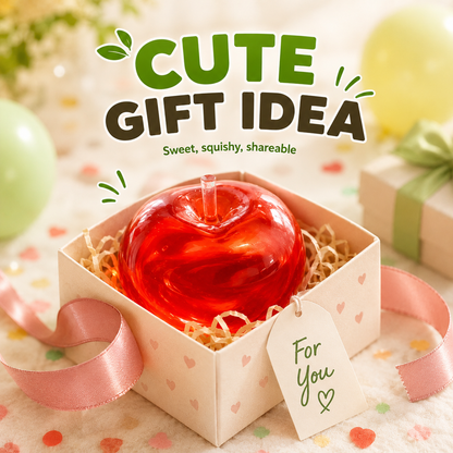 All-natural and safe for babies🍎 Viral Apple Squishy Set – Soft, Cute & Addictively Satisfying ✨