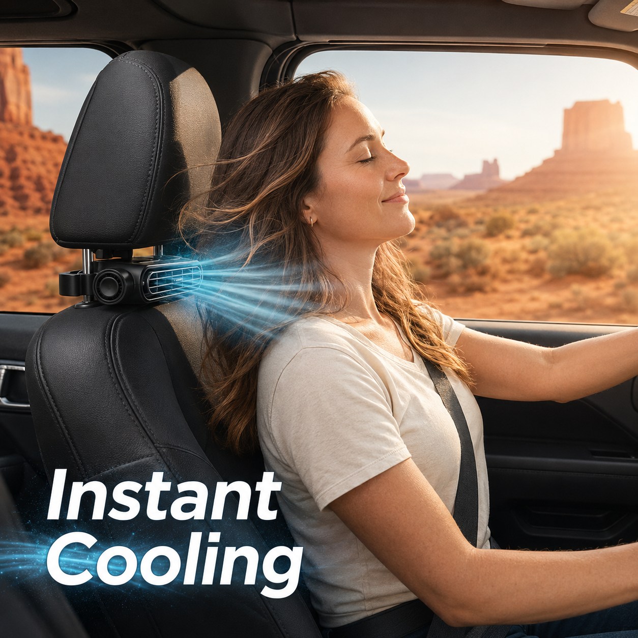 ☀️SUMMER SALE 48% OFF❄️💨 Powerful Airflow Car Seat Fan
