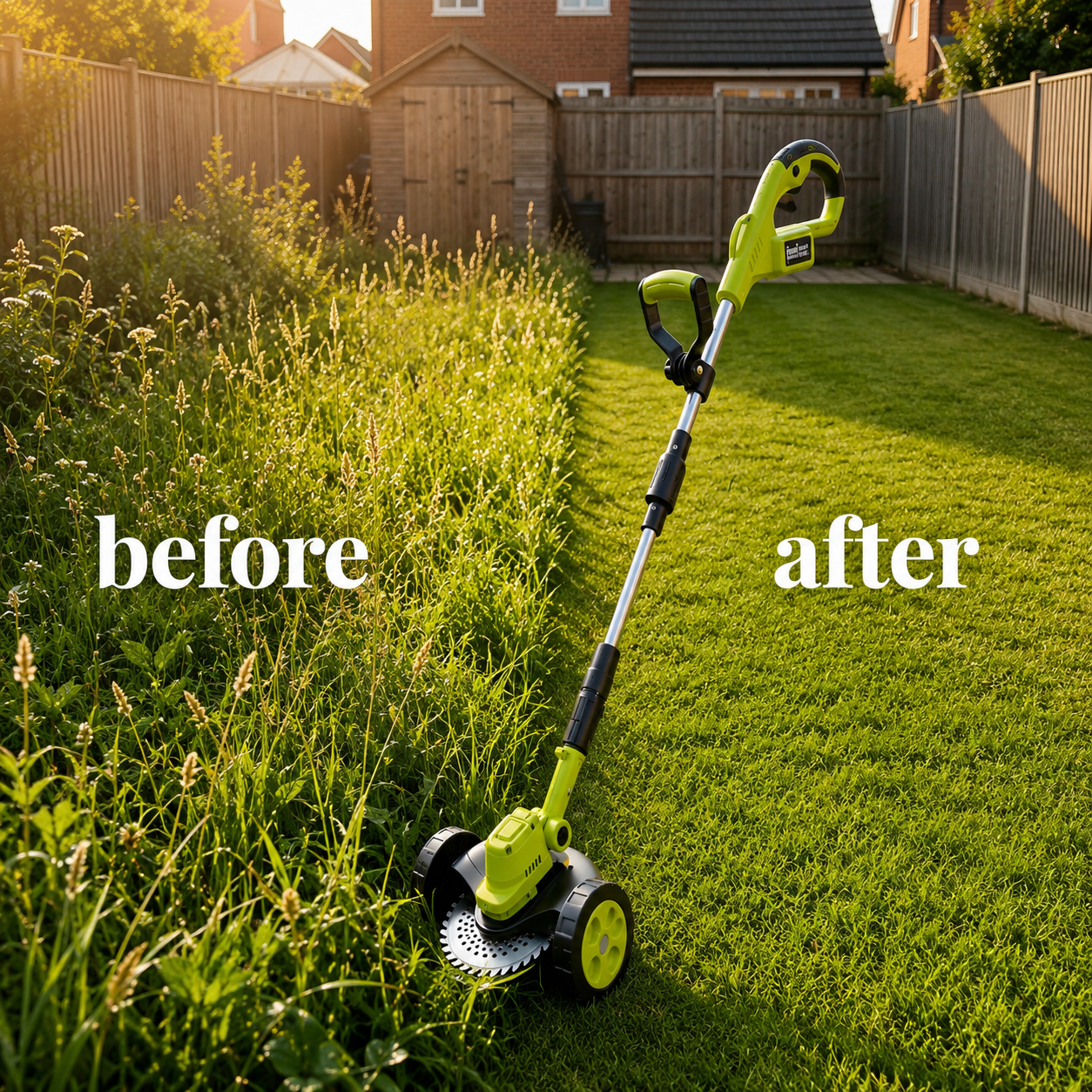 3-in-1 Cordless String Trimmer, Edger & Mini Mower – 2 Batteries Included